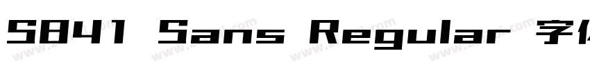 S841 Sans Regular 字体字体转换